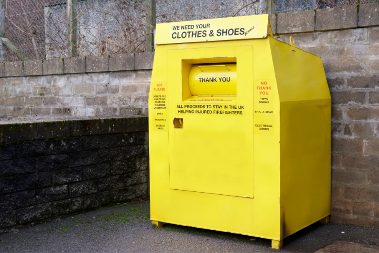 Clothing bank operators pay a high price for lost or stolen bins.
