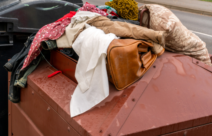 Overflowing clothing banks result in a loss of valuable resources for charities and organizations.