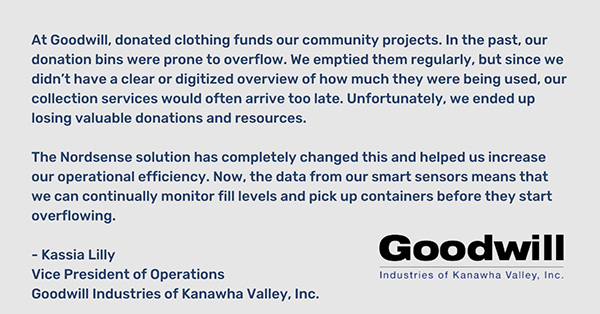 Goodwill Industries are increasing operational efficiency with smart sensors