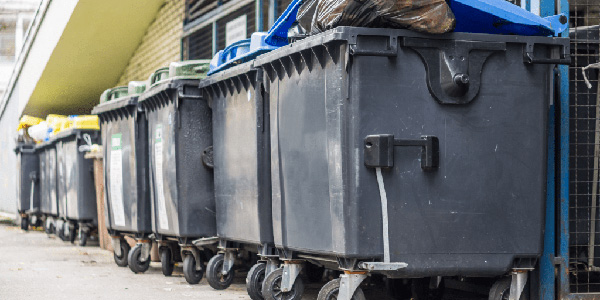 Overflowing bins