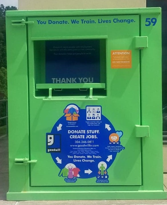 Donation bins with sensors Goodwill and Nordsense